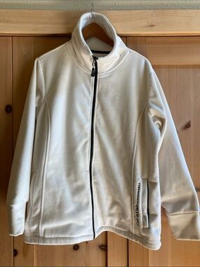 Calvin Klein Performance Cream Zip-Front Fleece Jacket